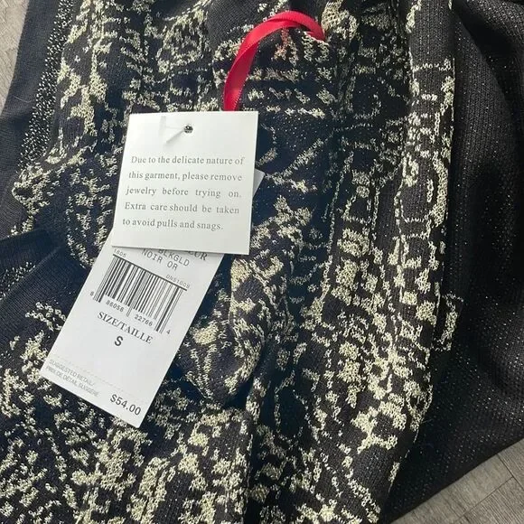 Ruby Rd Metallic Paisley Jacquard Sweater - Picture 4 of 4